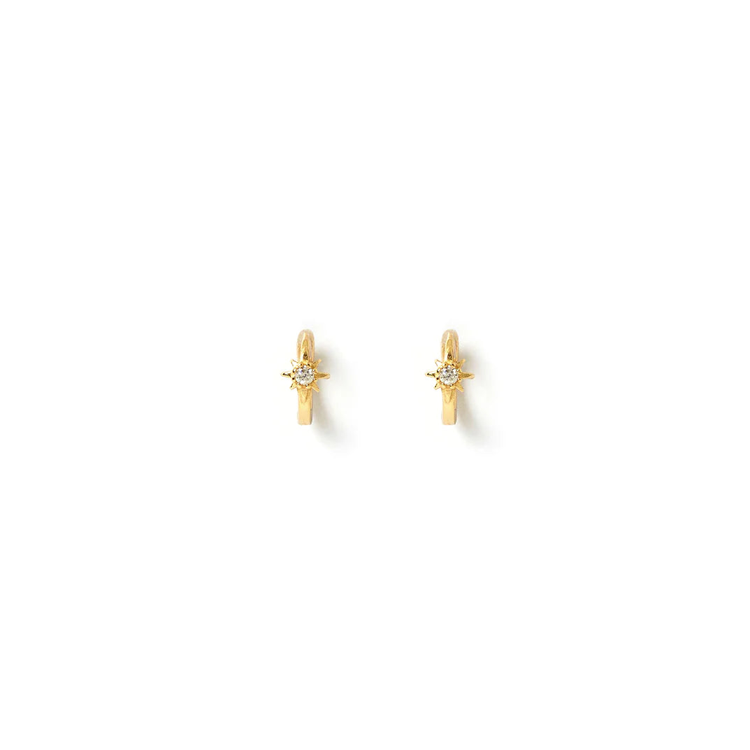 Arms Of Eve Nova Gold Huggie Earrings