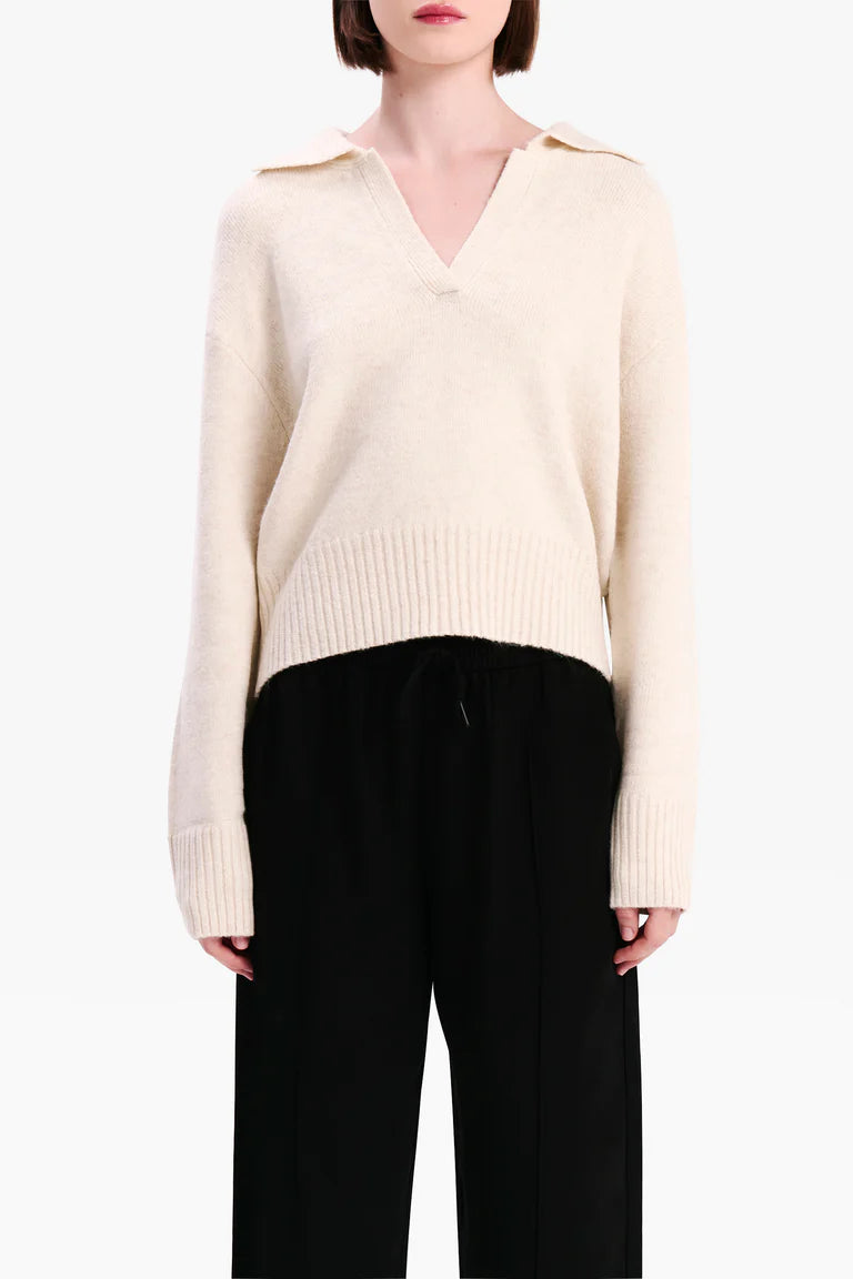 Kingsley Rugby Knit - Cloud