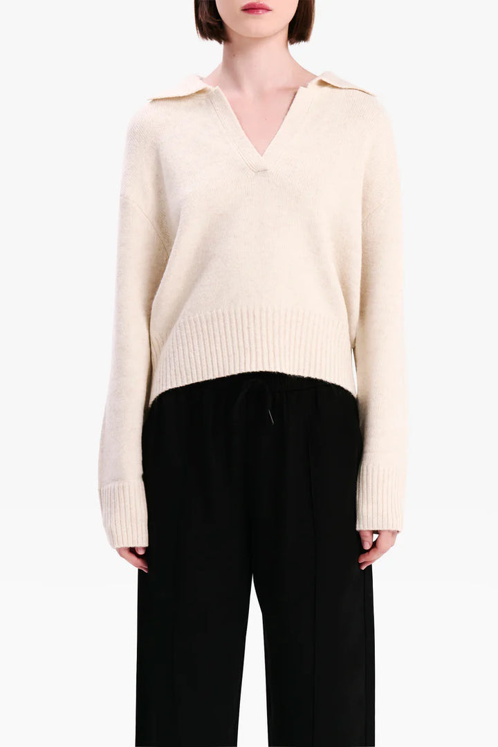 Kingsley Rugby Knit - Cloud