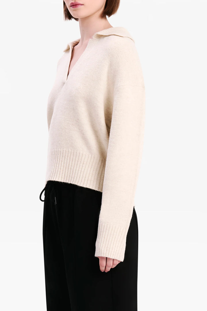 Kingsley Rugby Knit - Cloud