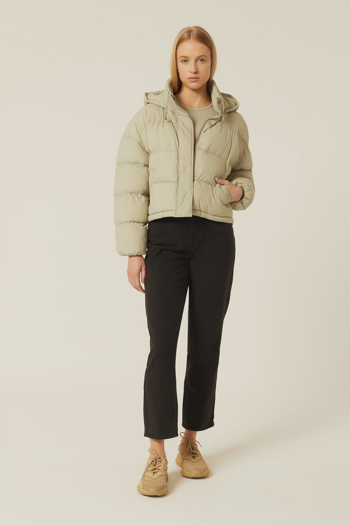 Atlanta Hooded Puffer - Artichoke