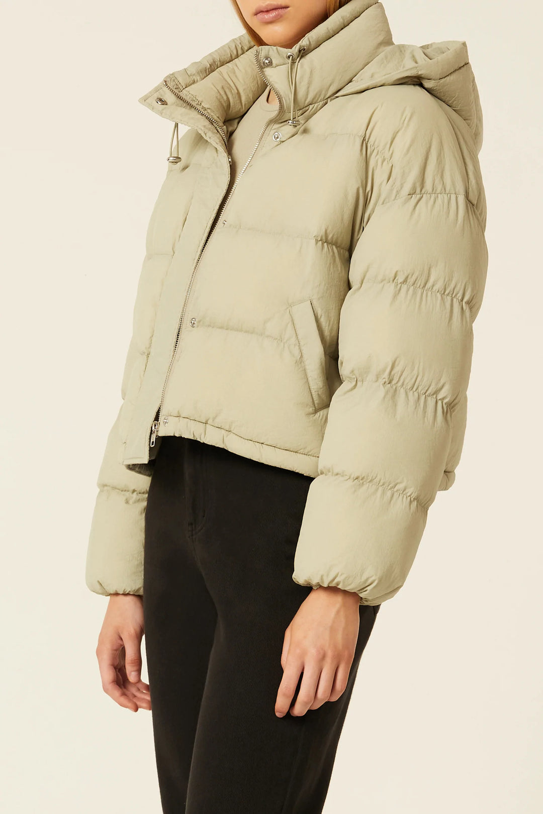 Atlanta Hooded Puffer - Artichoke