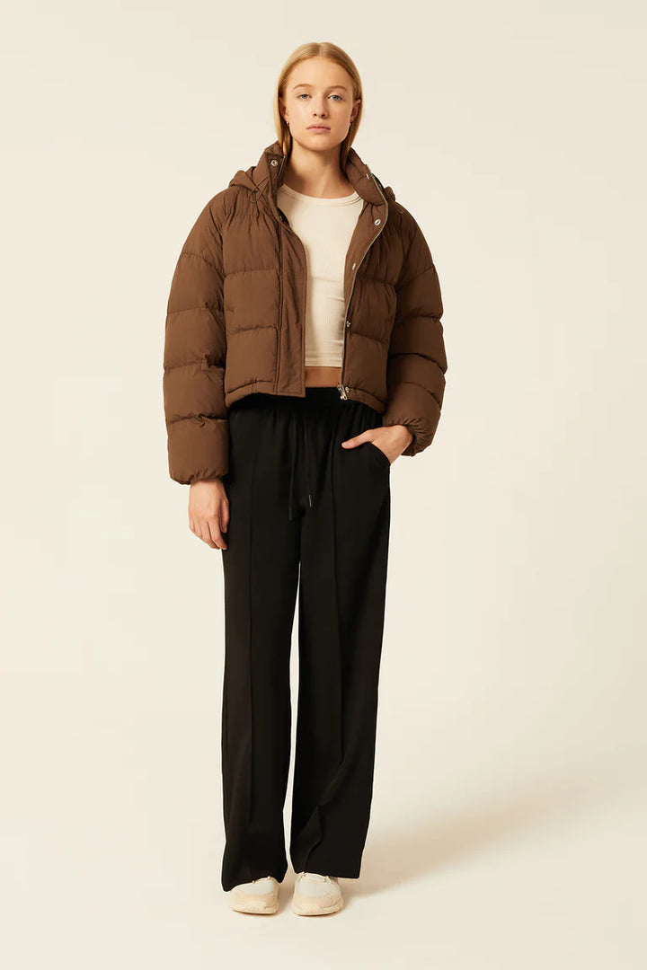 Atlanta Hooded Puffer- Espresso