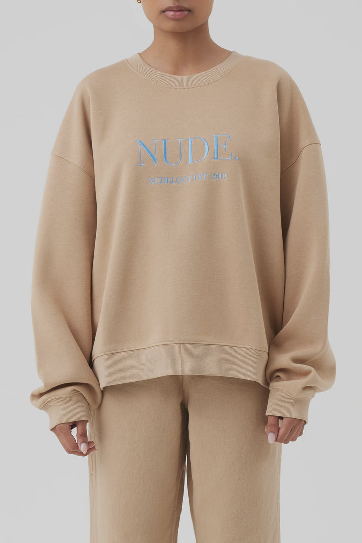 Nude. Sweat- Biscuit