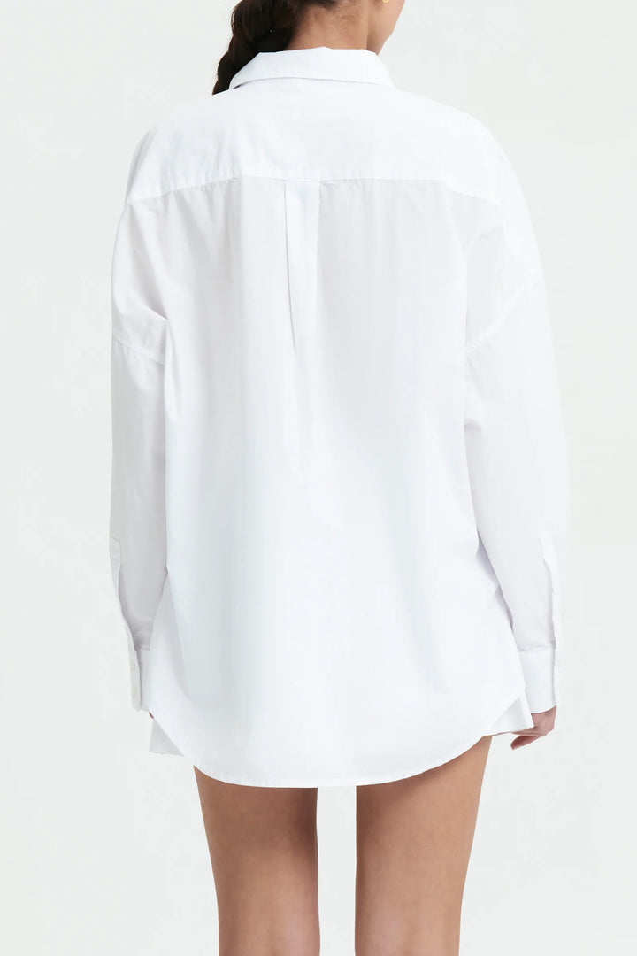 Cruz Poplin Shirt - White