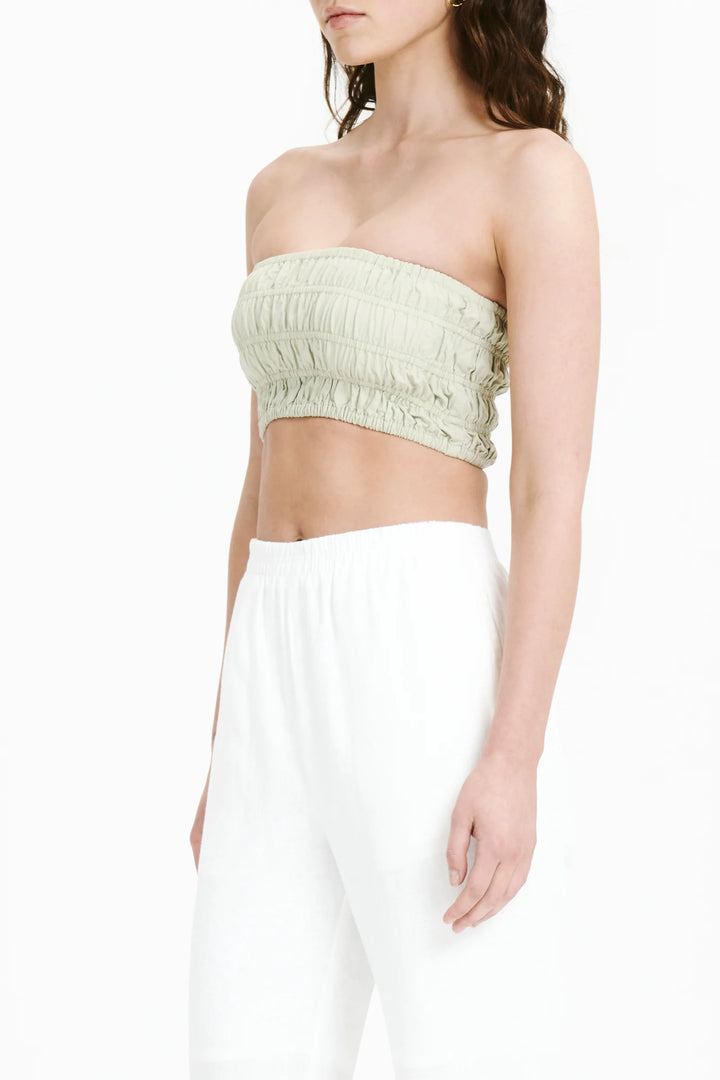 Oasis Poplin Bodice - Eucalyptus