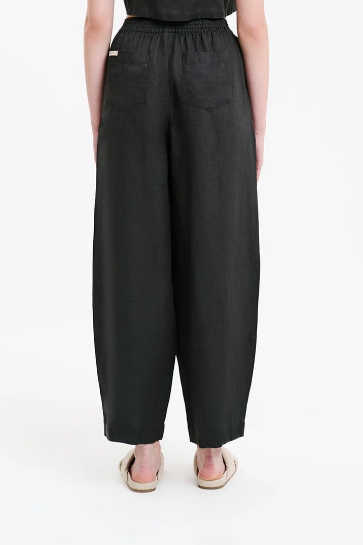 Lounge Heritage Linen Pant - Coal