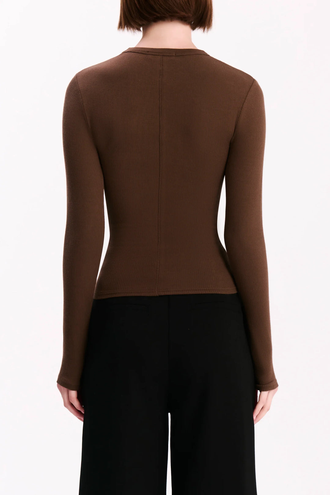 Organic Rib LS Tee - Cola