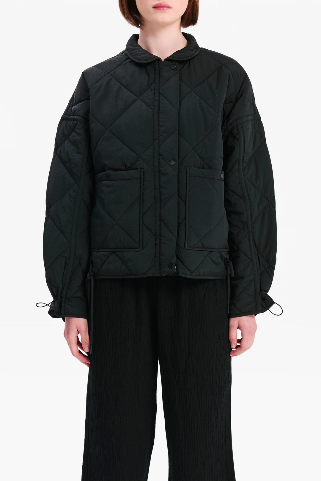 Sloane Puffer Jacket - Washed Black