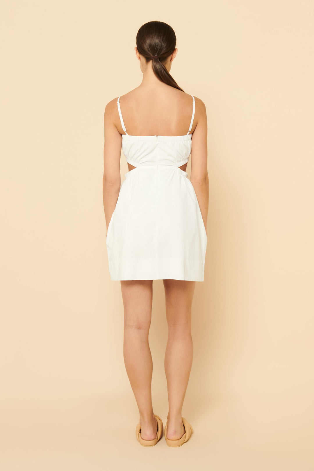 Rana Cut Out Mini Dress - White