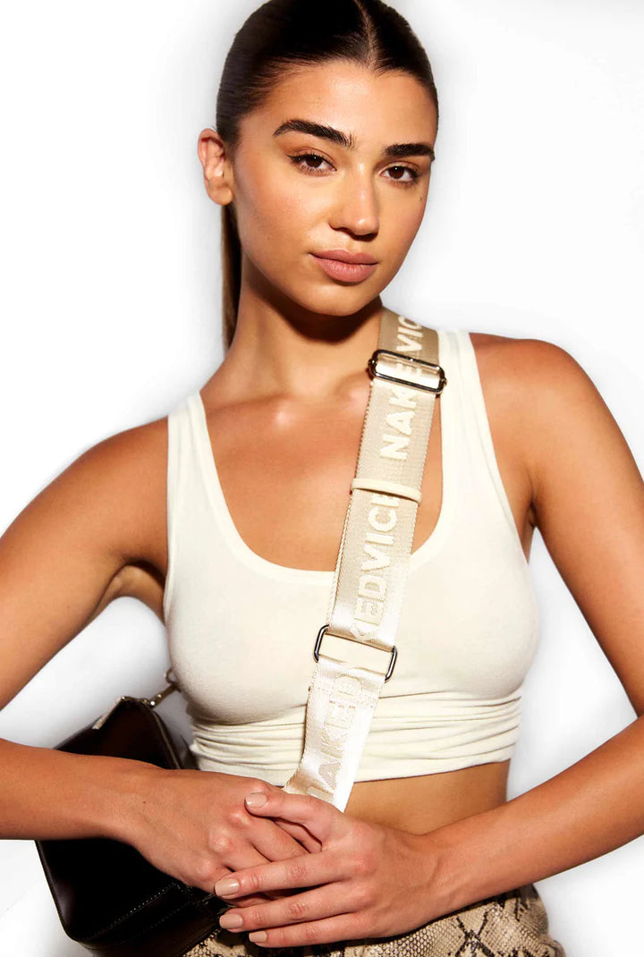 The Branded Ivory Strap- Ivory Silver