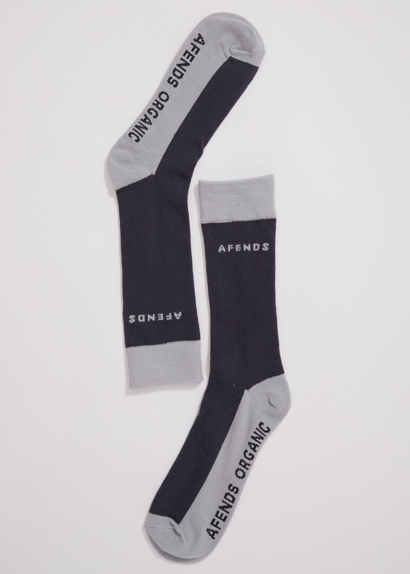 Foreward Unisex Organic Socks One Pack- Charcoal