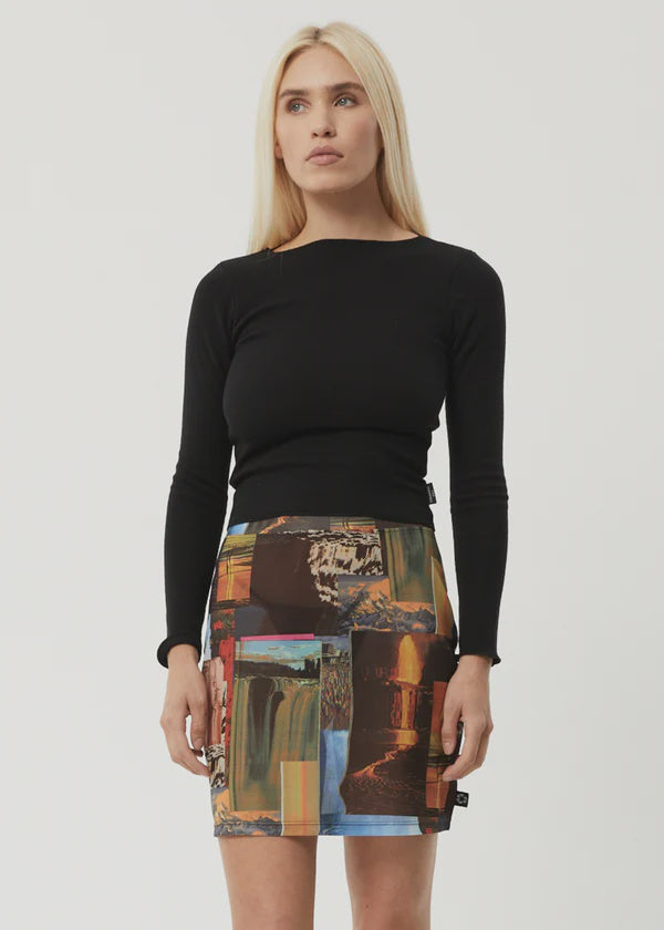 Boulevard Recycled Sheer Mini Skirt - Multi