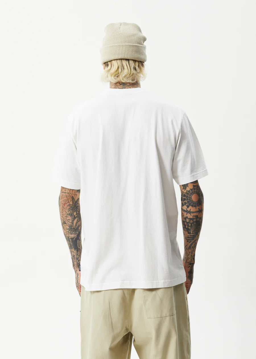 Liquid Retro Logo T-Shirt- White