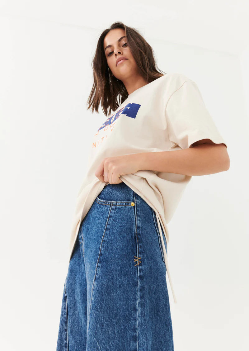 KSUBI X PE NATION Ecru Tee- Optic White