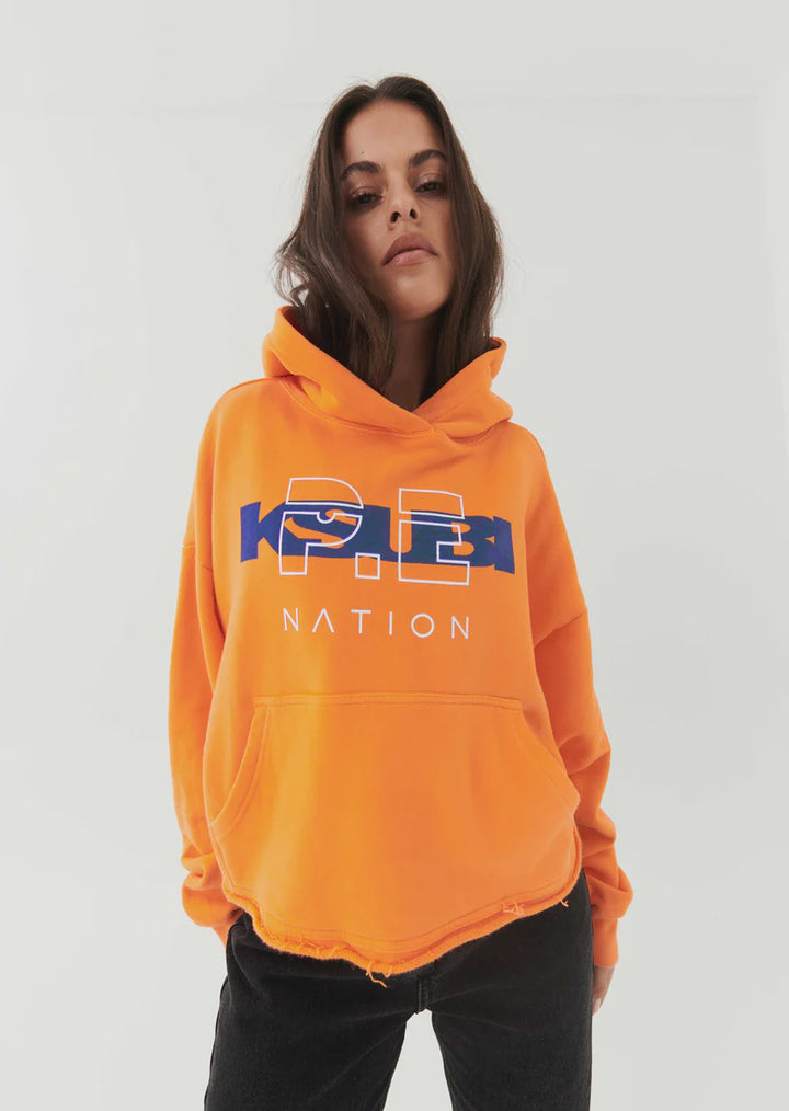 KSUBI X PE NATION Hoodie- Shocking Orange
