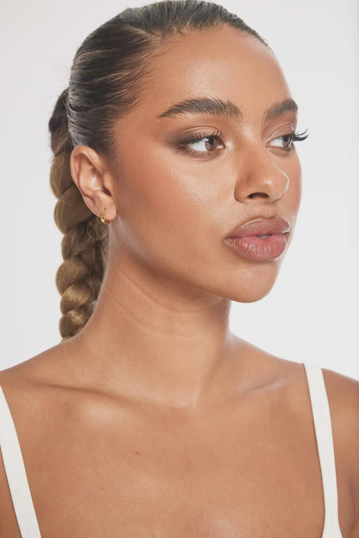 Hattie - Squared Hoop Earring - Gold