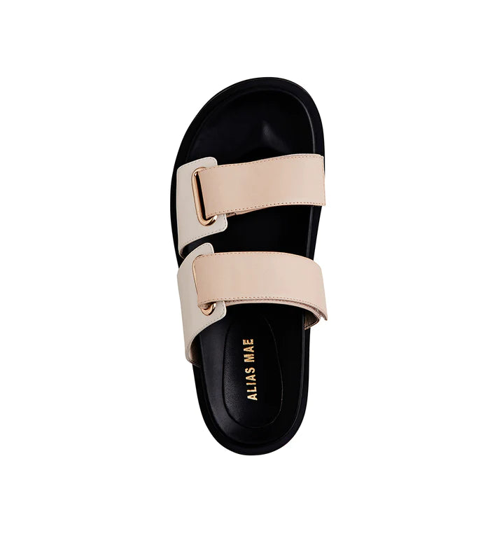 Pacey Slide - Cream Leather