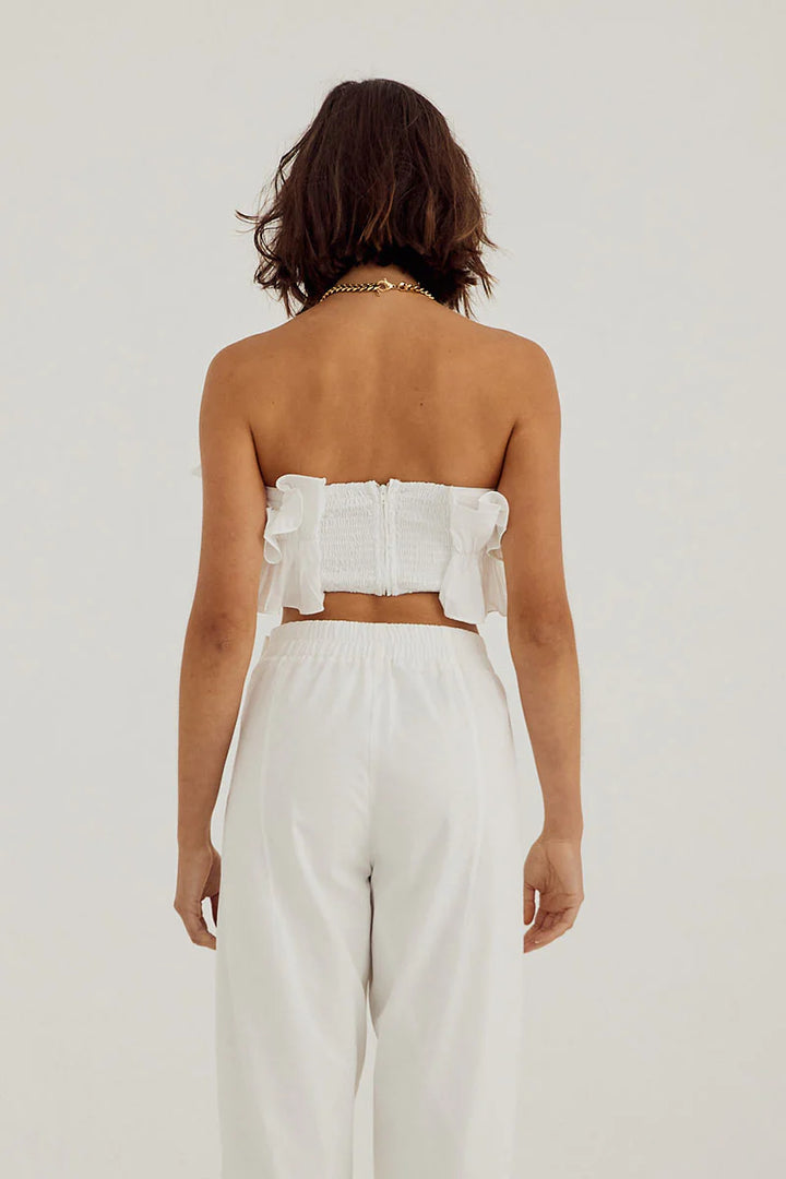 Rapture Crop Bodice- White