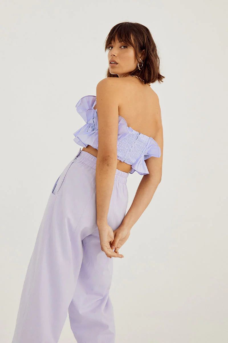 Rapture Crop Bodice-Pale Peri