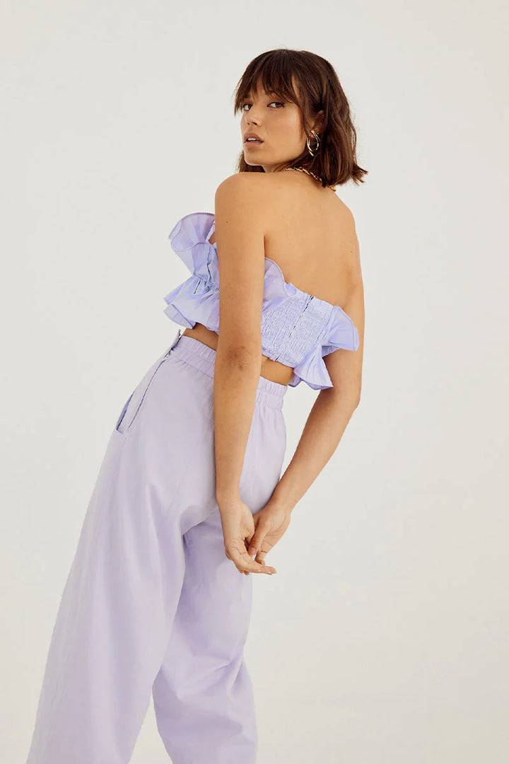 Rapture Crop Bodice-Pale Peri