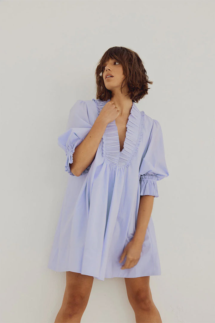 Rapture Smock Dress- Pale Peri