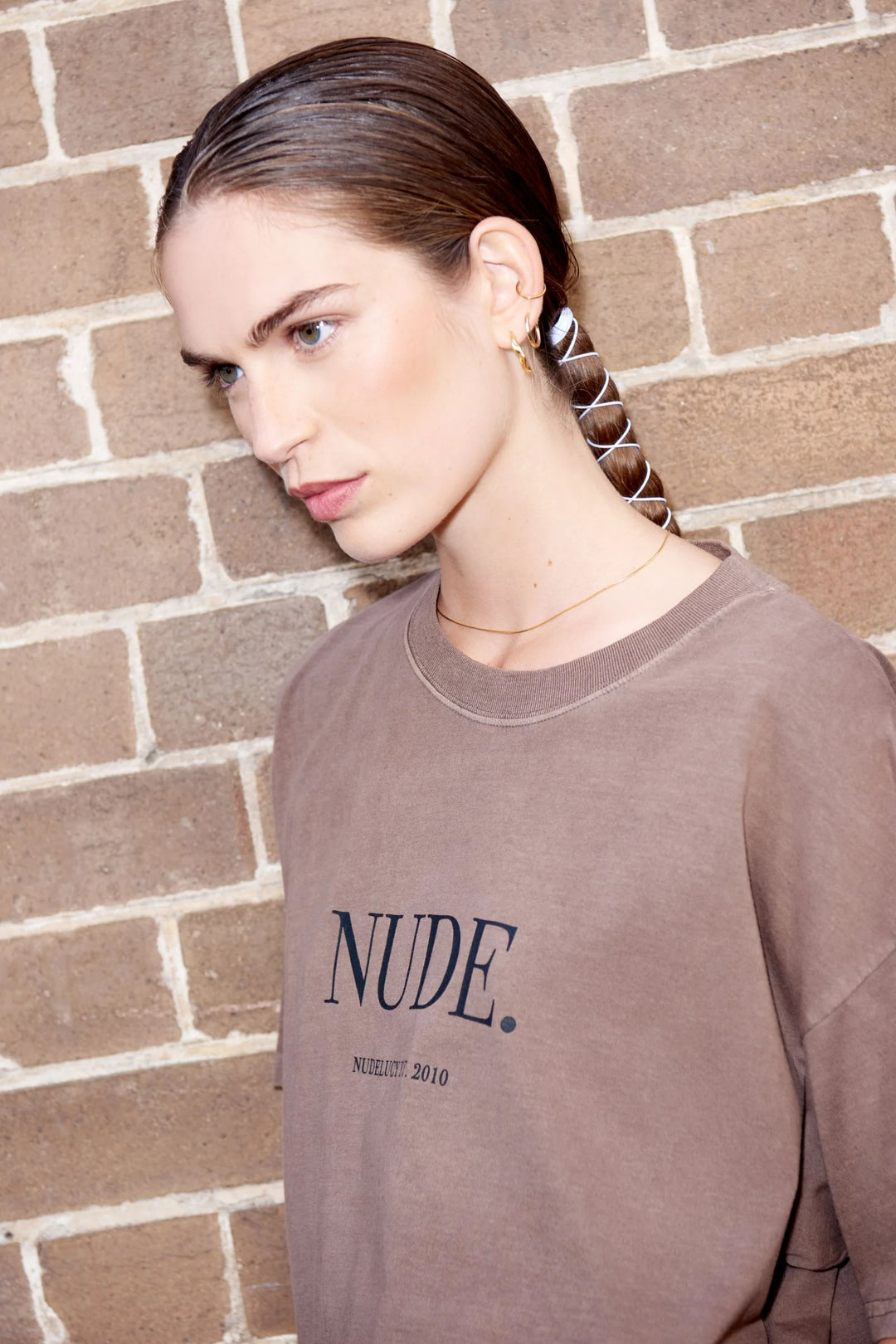 Nude Washed Tee- Cola