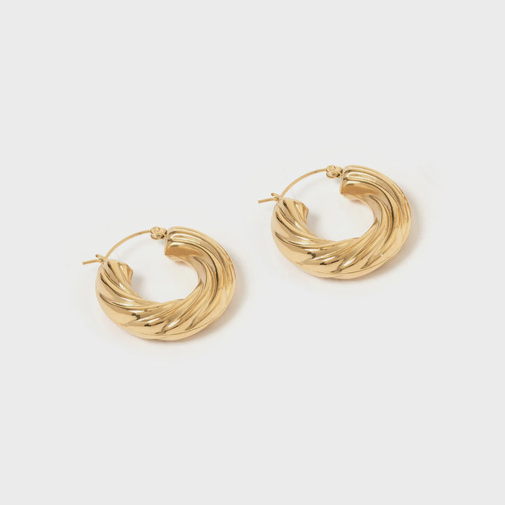 Arms Of Eve Rizzo Gold Hoop Earrings