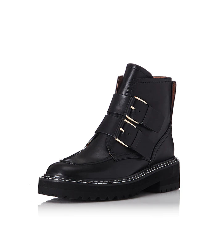 Roxy Ankle Boot - Black Leather