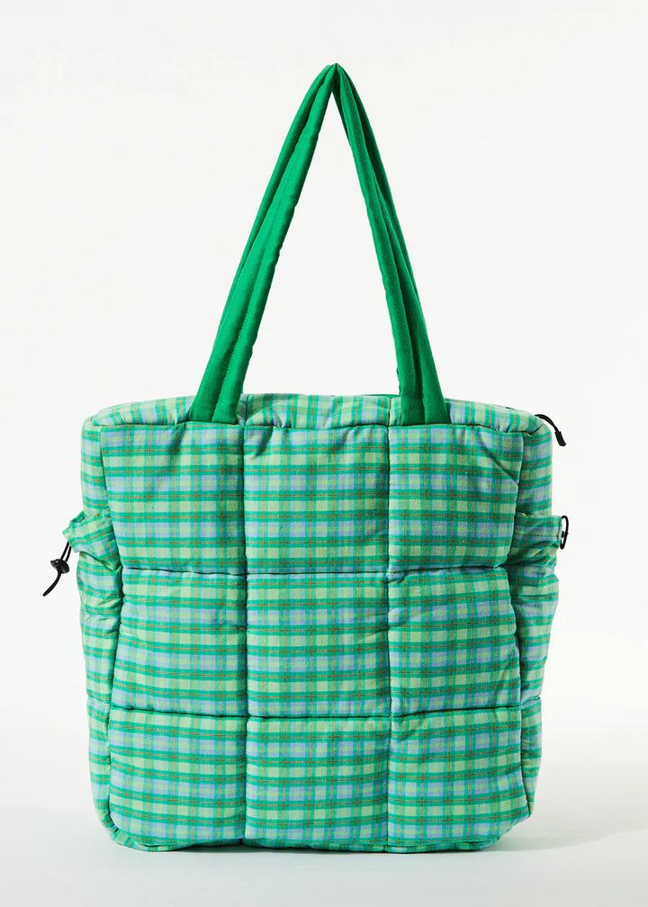 Tully Hemp check Puffer Bag - Forest Check