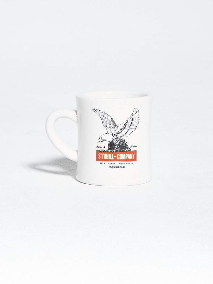 Thrills Eagle Ceramic Mug- White