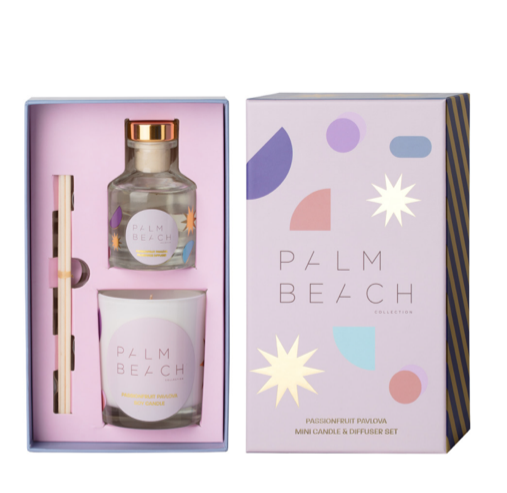 Palm Beach Mini Candle & Diffuser Gift Pack - Passionfruit Pavlova