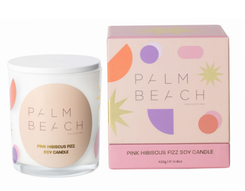 Palm Beach 420g Standard Candle - Pink Hibiscus Fizz