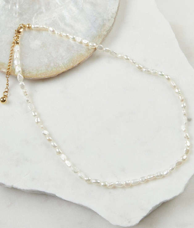 Isadore Necklace - Yellow Gold Pearl