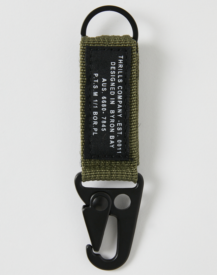 Military Clip Keyring - Army Green