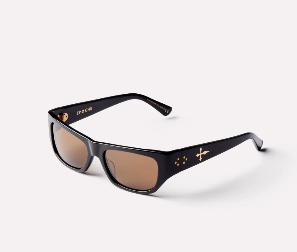 Epøkhe Memphis Sunglasses - Black Polished/Bronze Polarized