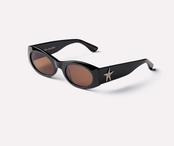 Suede - Black Polished/Bronze Amber