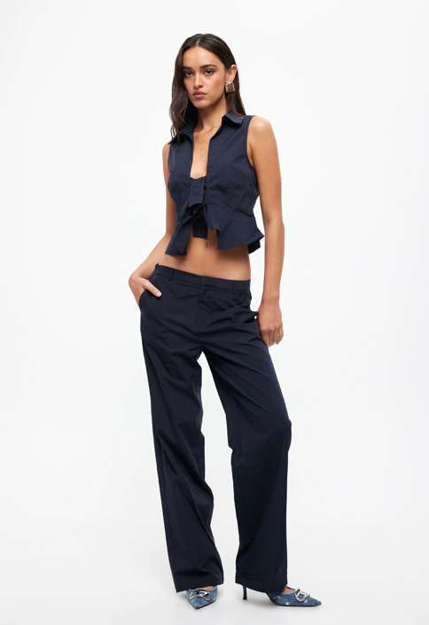 Lioness Allure Tie Top - Navy