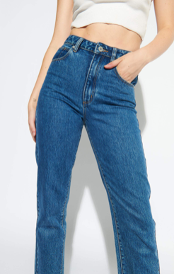 Abrand A 94 High Slim Jean - Austin Blue