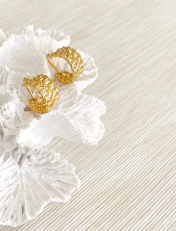 Jacinta Hoops - Yellow Gold