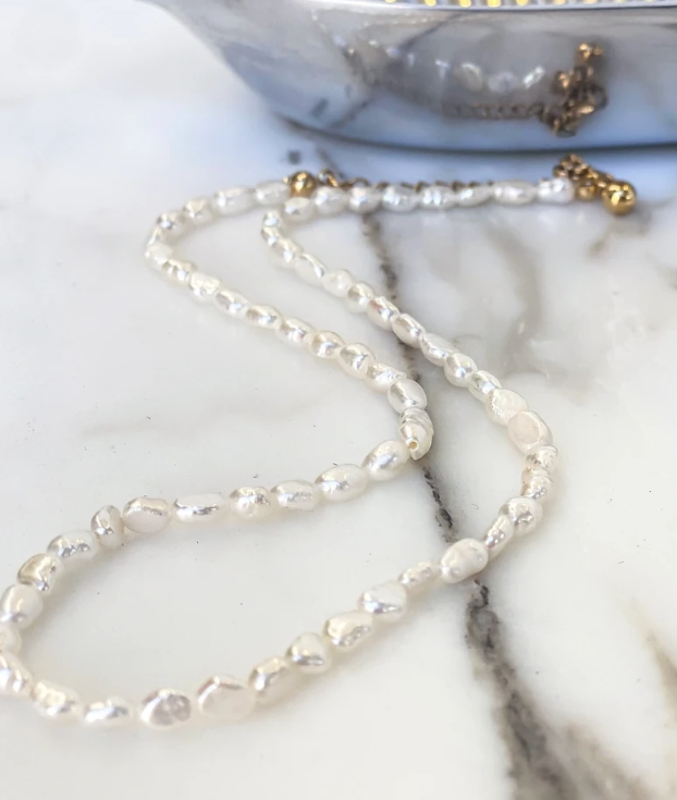 Isadore Necklace - Yellow Gold Pearl