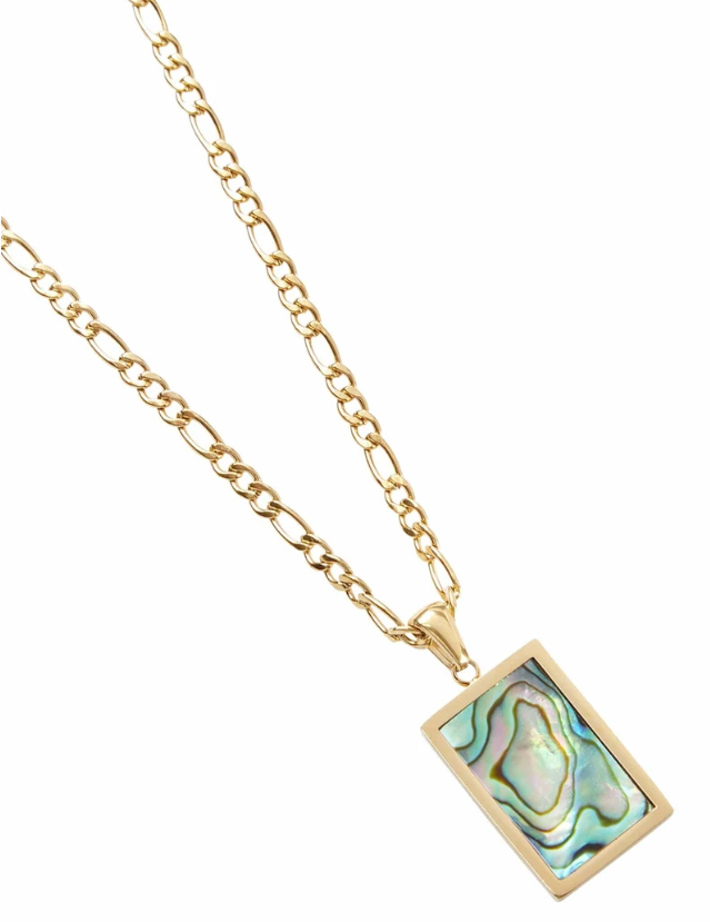 Ocean Song Necklace - Yellow Gold Paua Shell