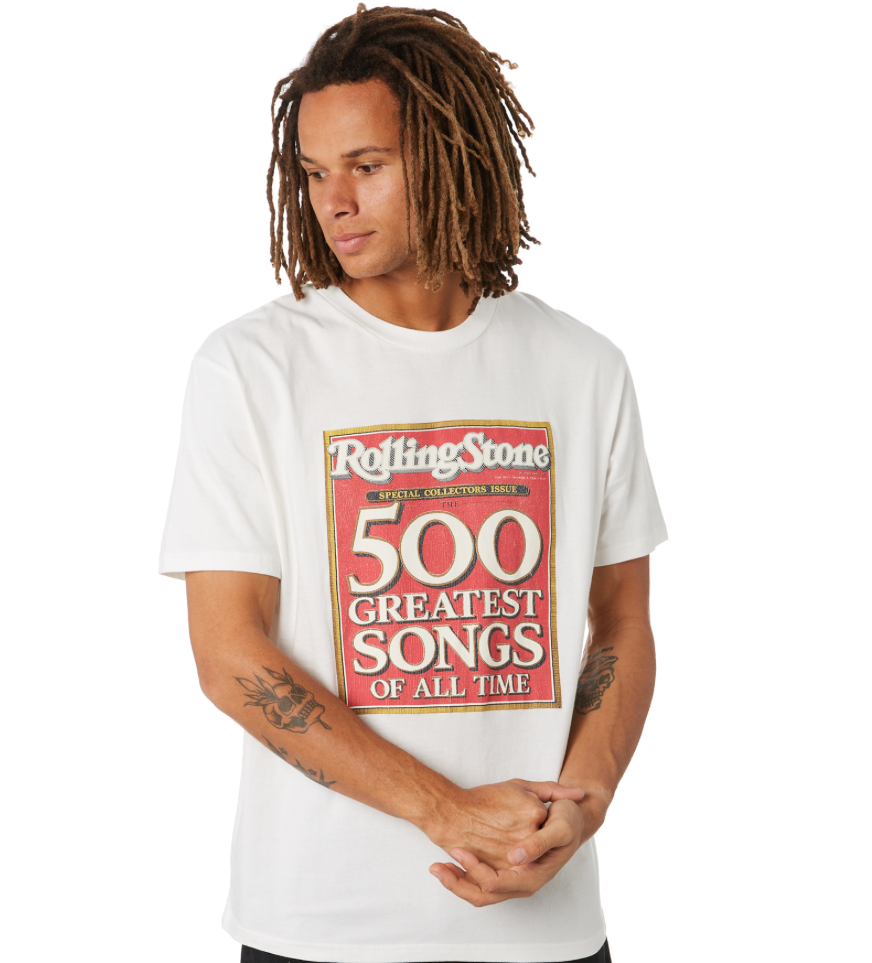 Rolling Stone 500 Tee - Vintage White
