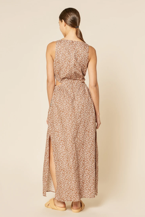 Alina Cut Out Maxi Dress - Persian Floral