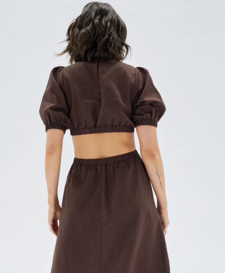 Kenitra Midi Dress - Chocolate