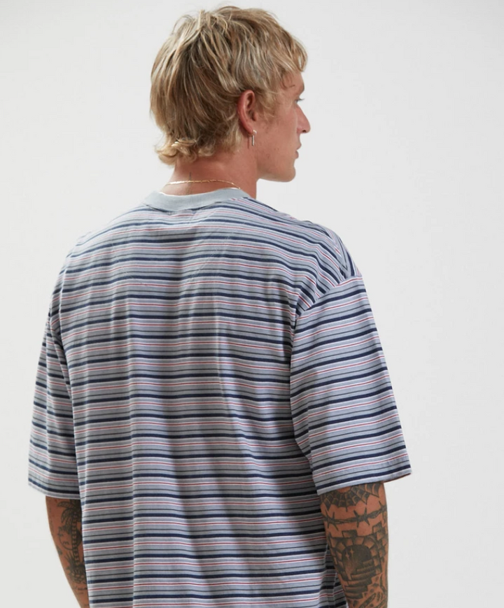 Surplus Recycled Stripe Oversized Fit Tee - Shadow