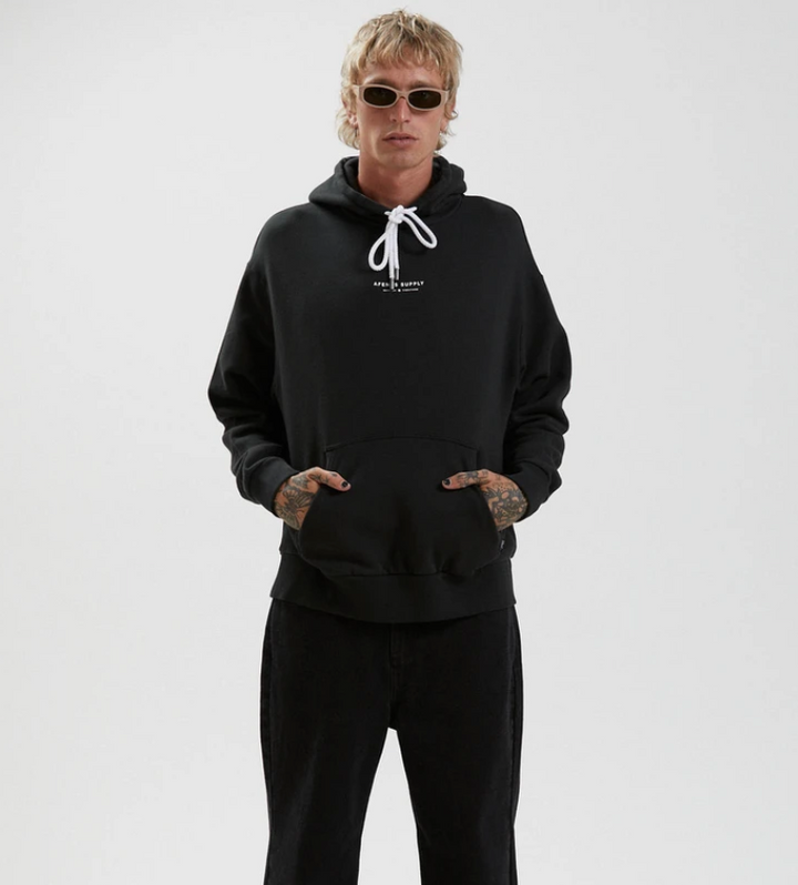 Supply Recycled Pull On Hood - Black
