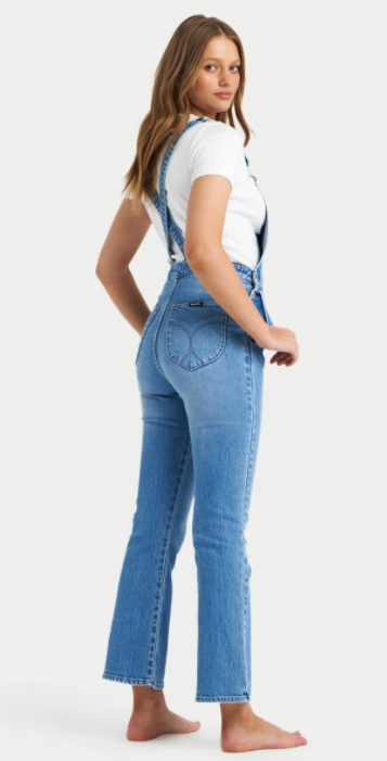 Dusters Crop Bootcut Overall - Eco Salty Blue
