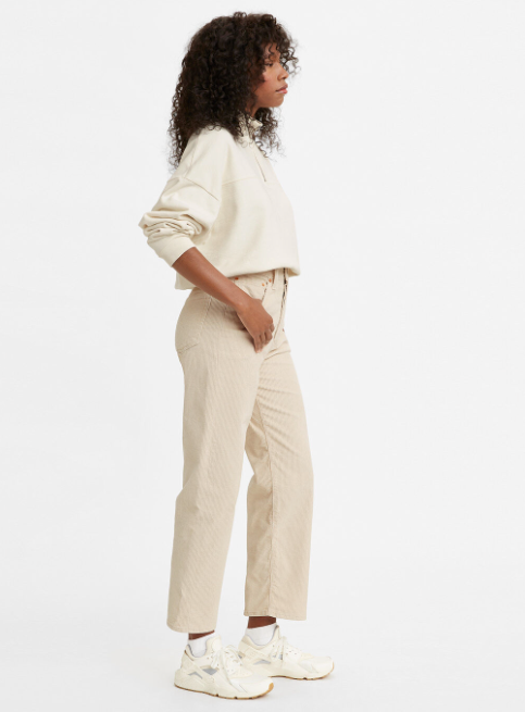 Ribcage Straight Ankle Corduroy Pant - Sandshell Wide Wale Length 29