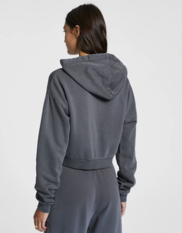 Sott Zip Through Hoodie - Charcoal